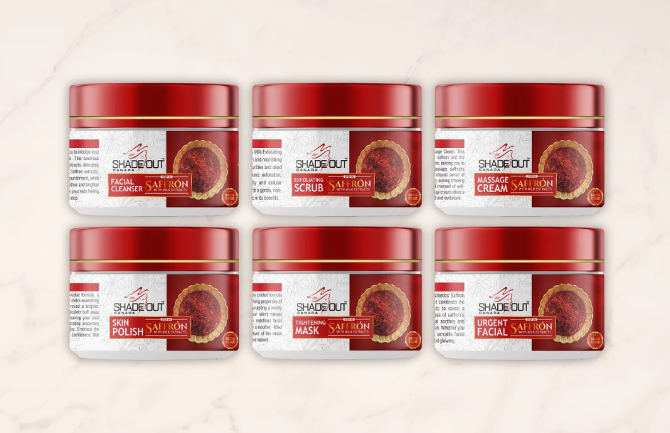 SHADE OUT CANADA – Complete Saffron Facial Kit with Milk Extracts