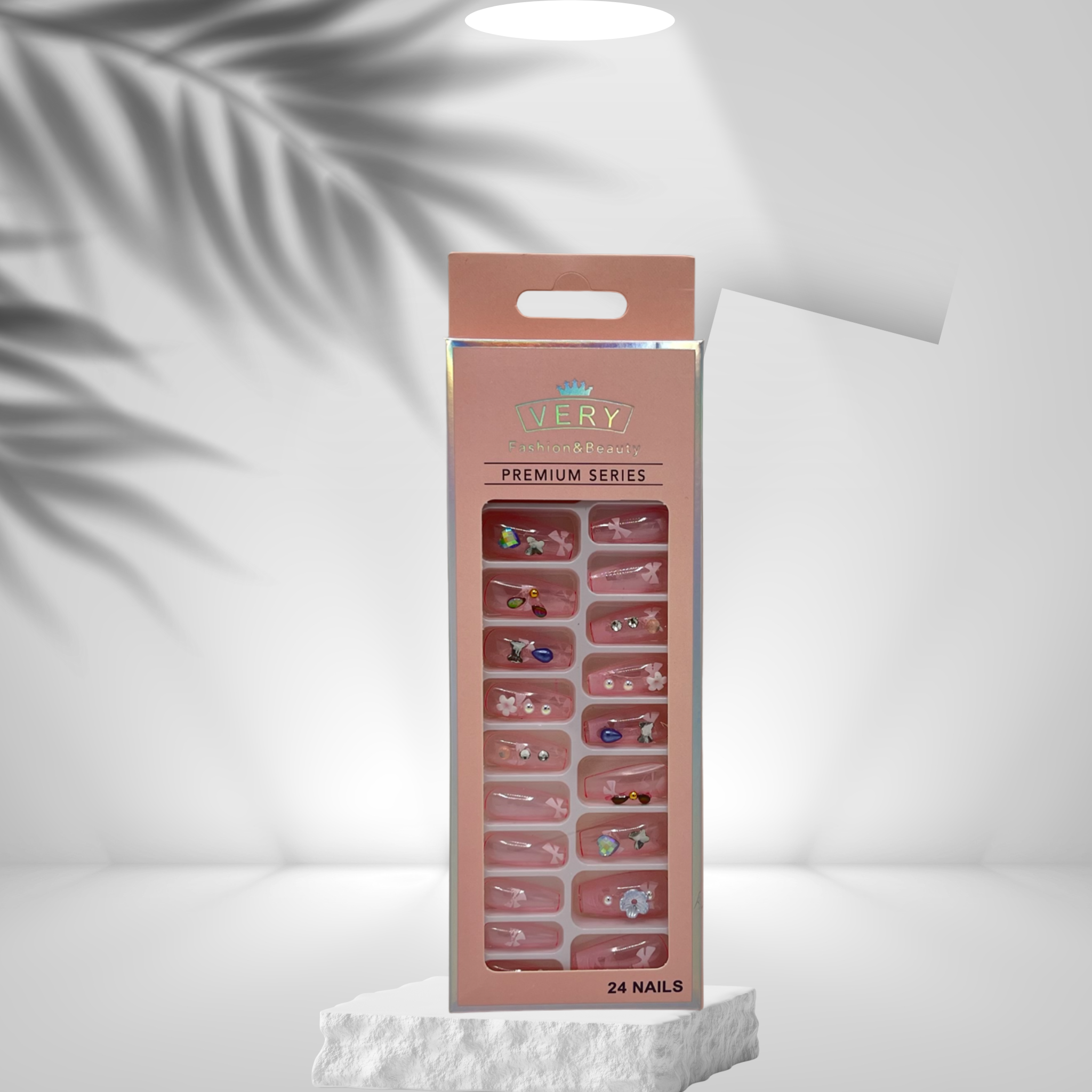 24 Nails-Soft Pink VERY Fashion & Beauty Premium Series – 24 Nails