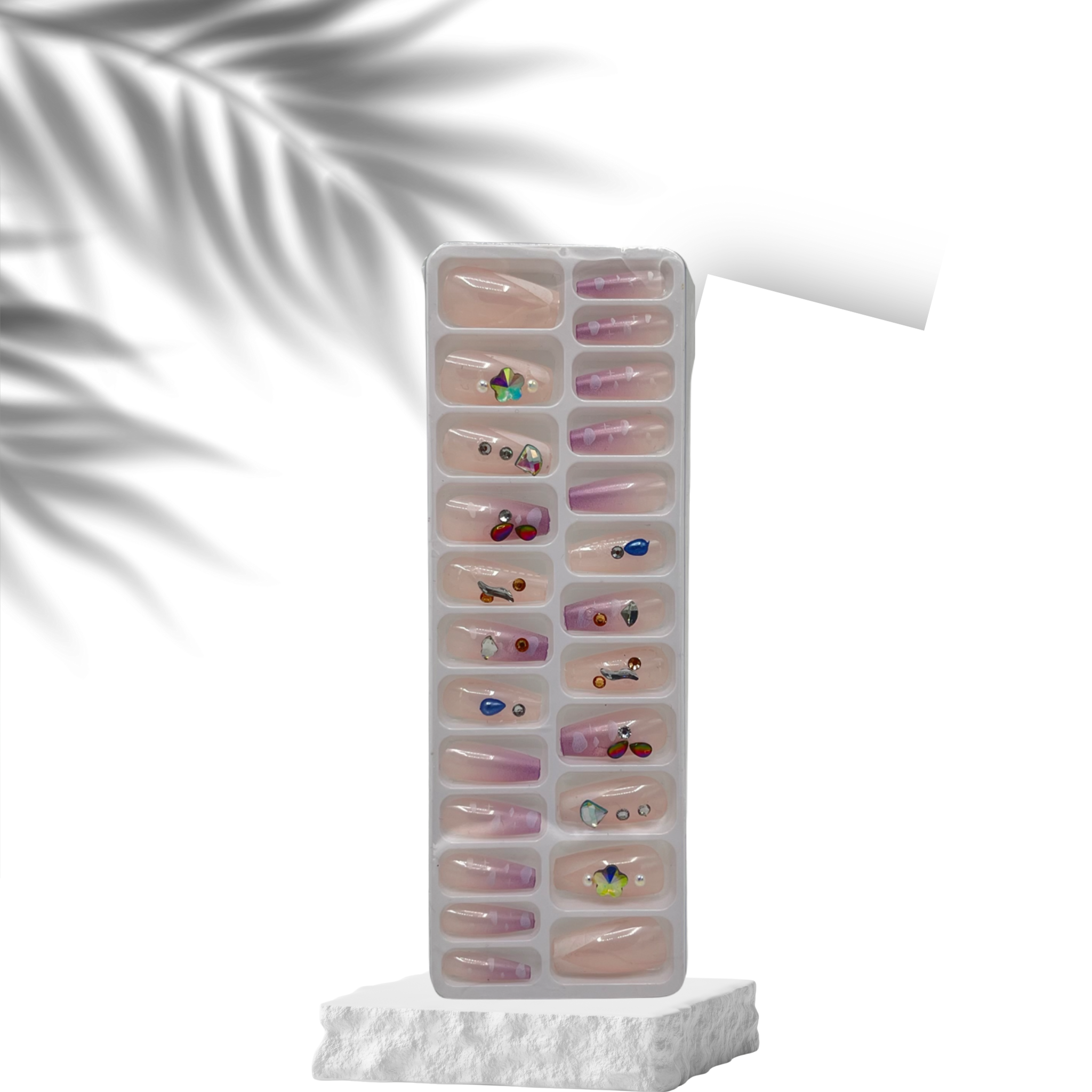 24 Pcs Press-On Nails Set-Very Fashion Beauty Premium Series