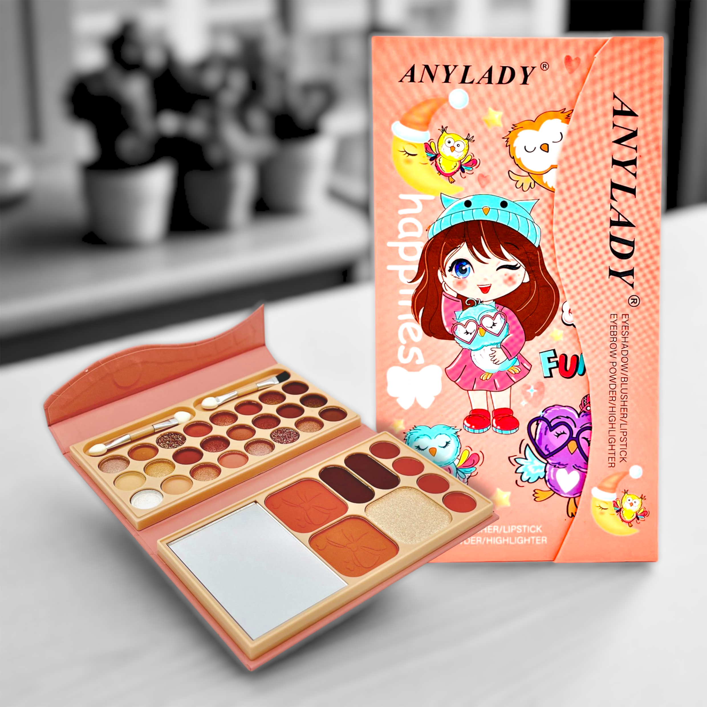ANYLADY Happiness 28-Color Makeup Palette