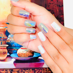 Green Holographic Chrome – Press-On Nails (24 PCS)