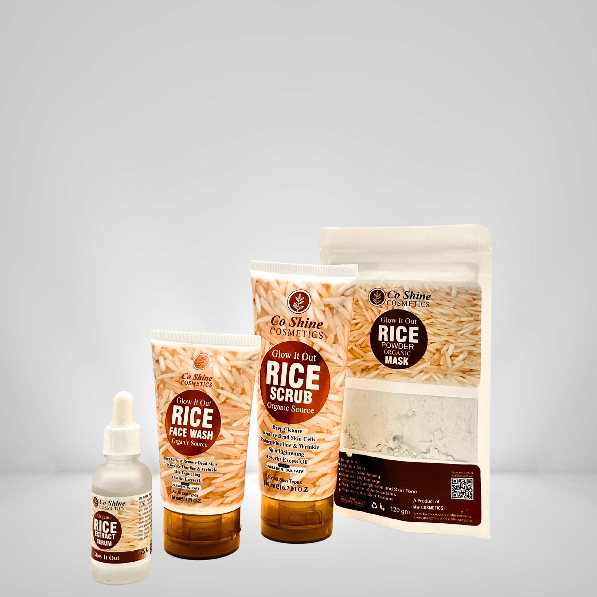 Go Shine Cosmetics – Glow It Out Rice Skincare Set