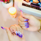 12-Piece Gradient Gem Set-Lavender Dream Press-On Nails