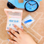 12-Piece Designer Set Blue Sky Press-On Nails