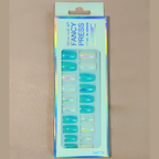 Nail Fairy Premium Series – Aqua Marble Glow Nails
