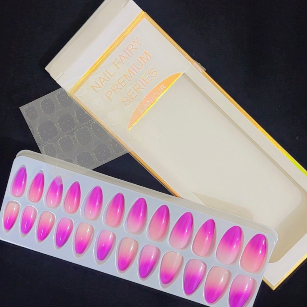 Nail Fairy Premium Series – Pink Ombre Press-On Nails