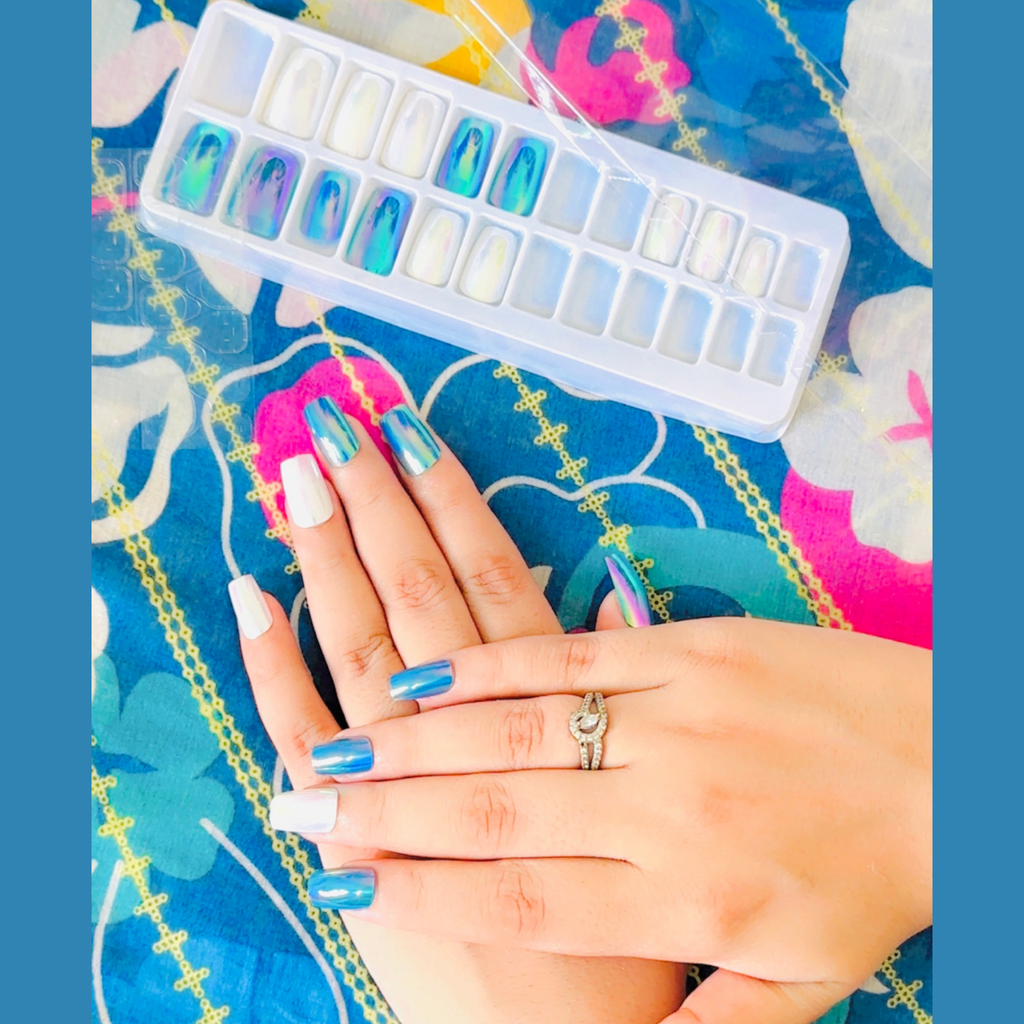 Fancy Press-On Artificial Nails