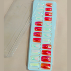 Nail Fairy Premium Series: Fire &amp; Ice Marble Nails