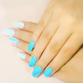 Nail Fairy Premium Series – Aqua Marble Glow Nails