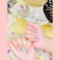 12 Pcs Nails Set Tropical Leaf Press-On Nails