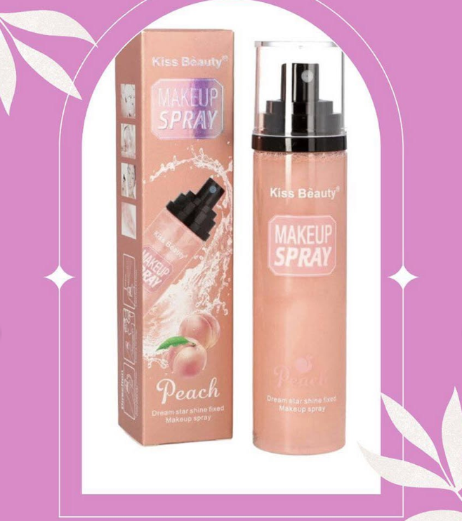 Kiss Beauty Peach Dream Star Shine Fixed Makeup Spray – 110ml