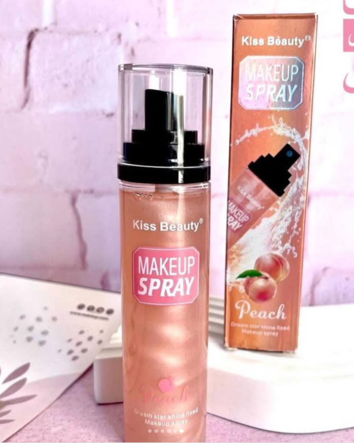 Kiss Beauty Peach Dream Star Shine Fixed Makeup Spray – 110ml